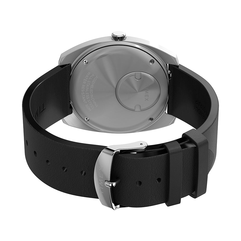 Q Timex Enigma Day-Date 37mm Leather Band