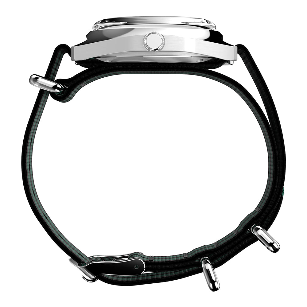 Q Timex Enigma Day-Date 37mm Fabric Band