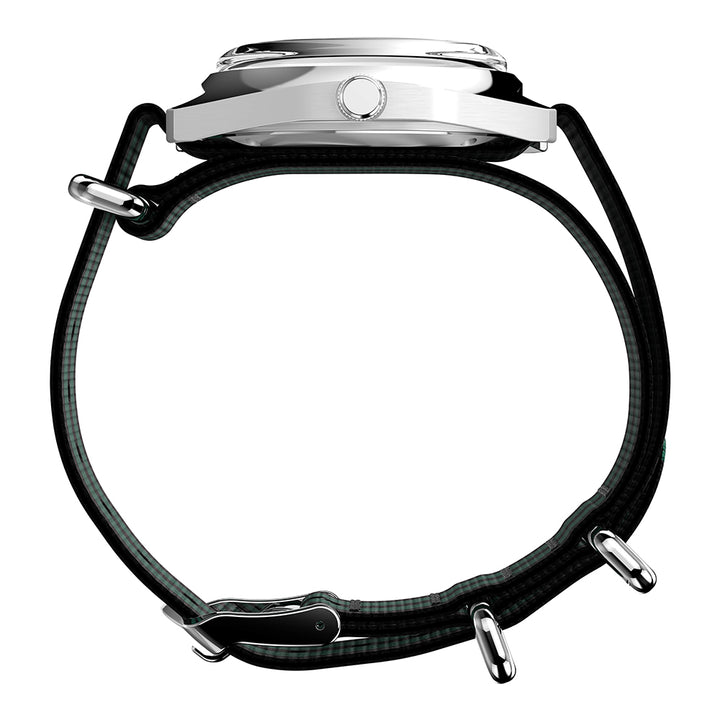 Q Timex Enigma Day-Date 37mm Fabric Band