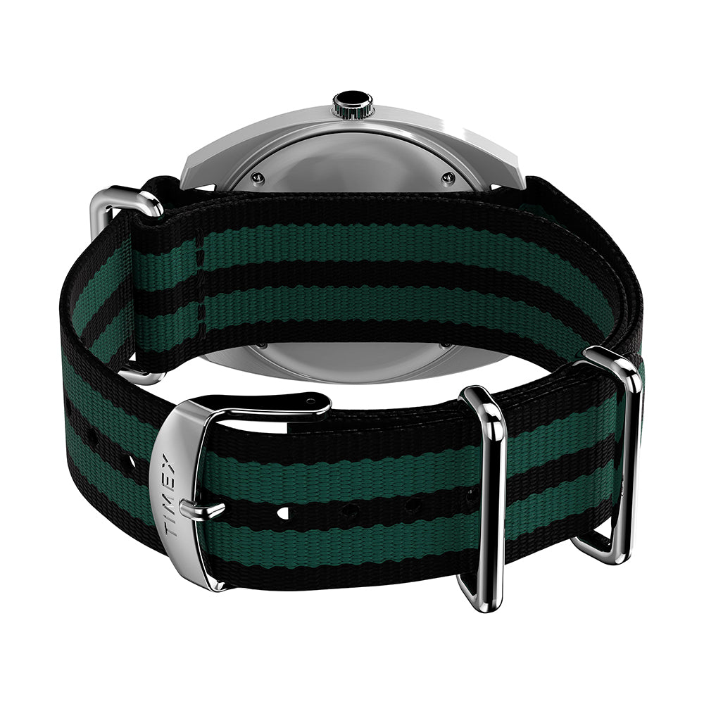 Q Timex Enigma Day-Date 37mm Fabric Band