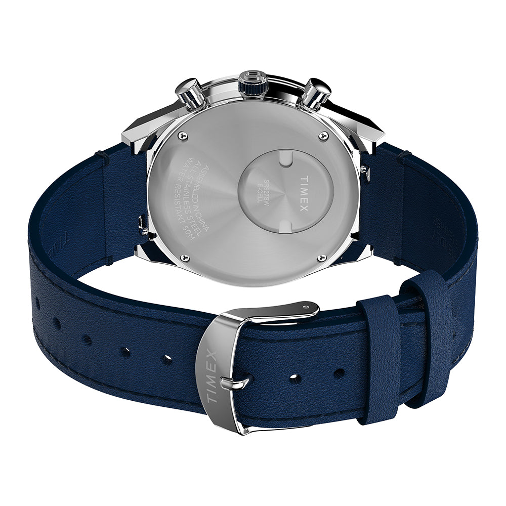 Q Timex Chronograph 40mm Leather Band