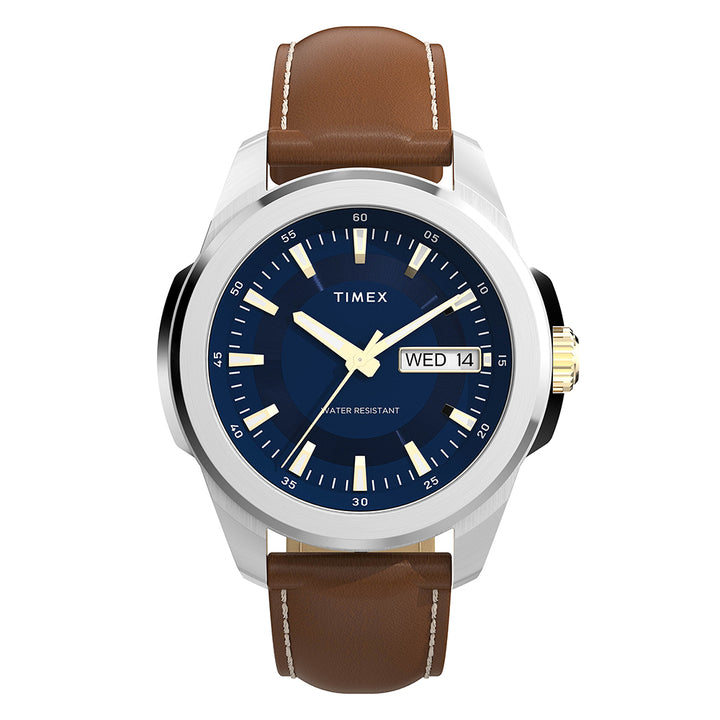 Essex Avenue Day-Date 45mm Leather Band