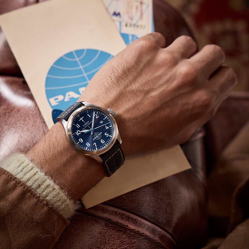 Waterbury Ace Pan Am Automatic 41mm Leather Band
