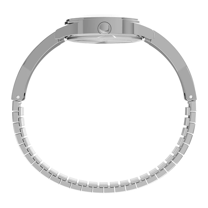 Fashion Stretch Bangles 3-Hand 25mm Stainless Steel Band