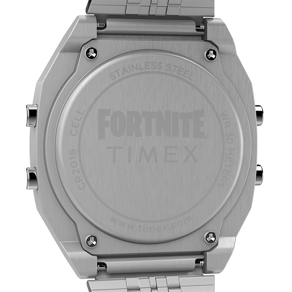 Timex T80 x Fortnite Digital 36mm Stainless Steel Band