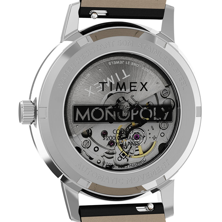 Timex Marlin x Monopoly Automatic 38mm Leather Band