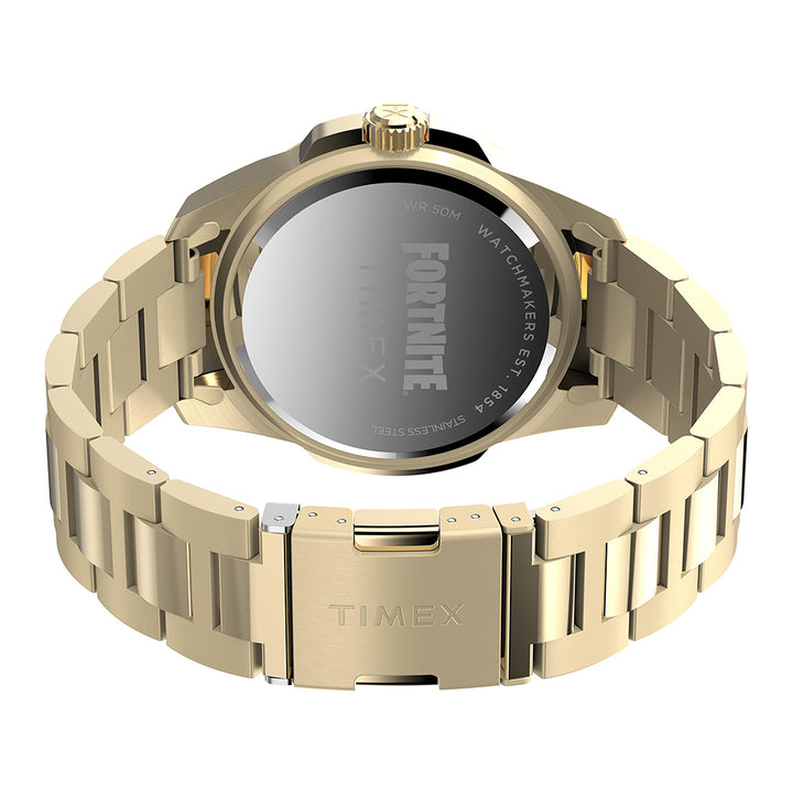Timex Essex Avenue x Fortnite Date 45mm Stainless Steel Band