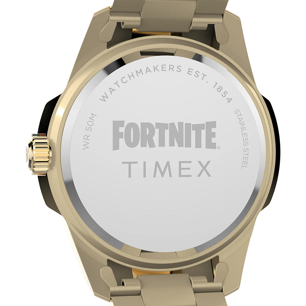 Timex Essex Avenue x Fortnite Date 45mm Stainless Steel Band