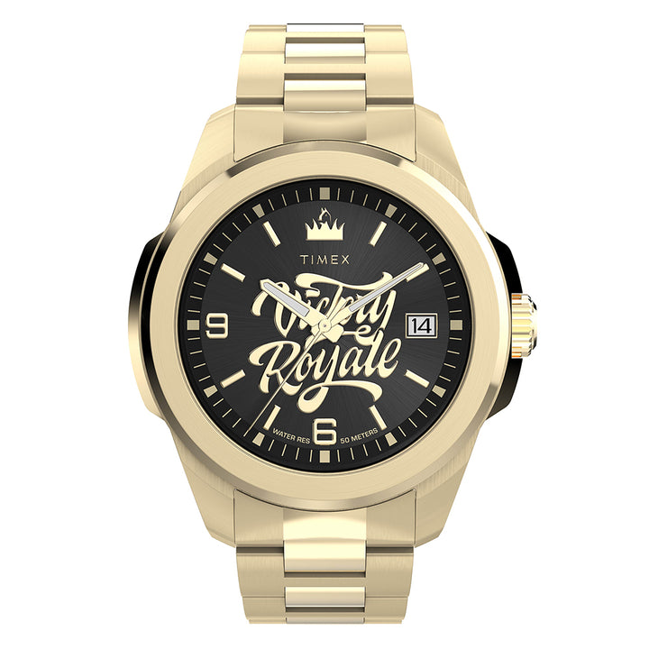 Timex Essex Avenue x Fortnite Date 45mm Stainless Steel Band