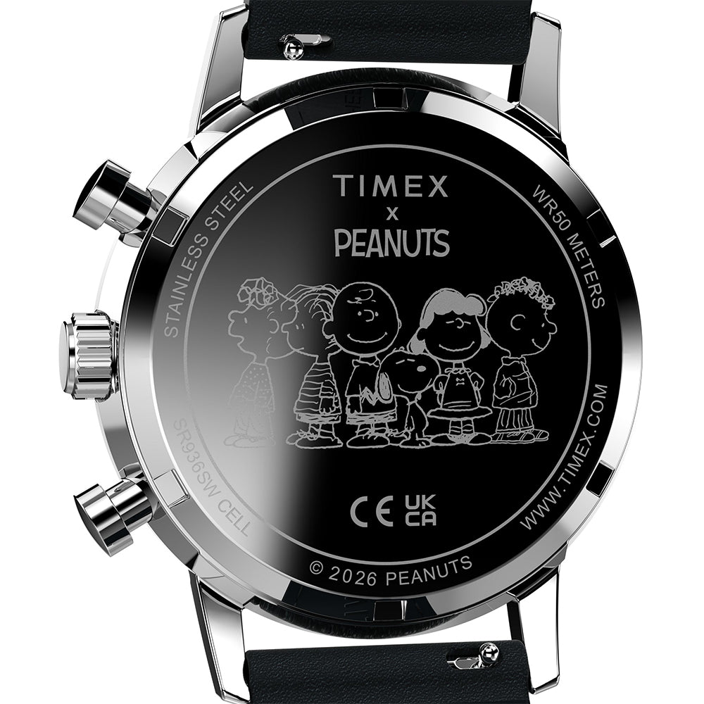 Marlin Quartz x Peanuts Chronograph 40mm Leather Band