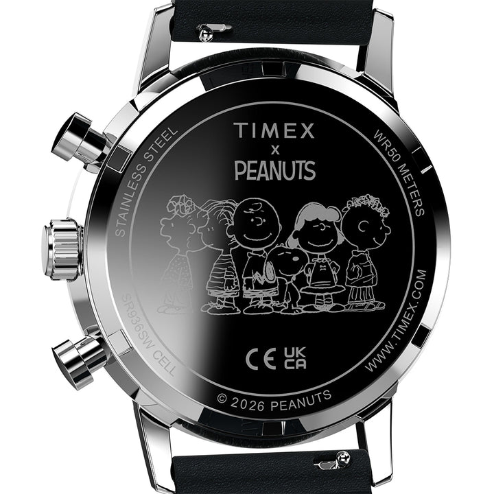 Marlin Quartz x Peanuts Chronograph 40mm Leather Band