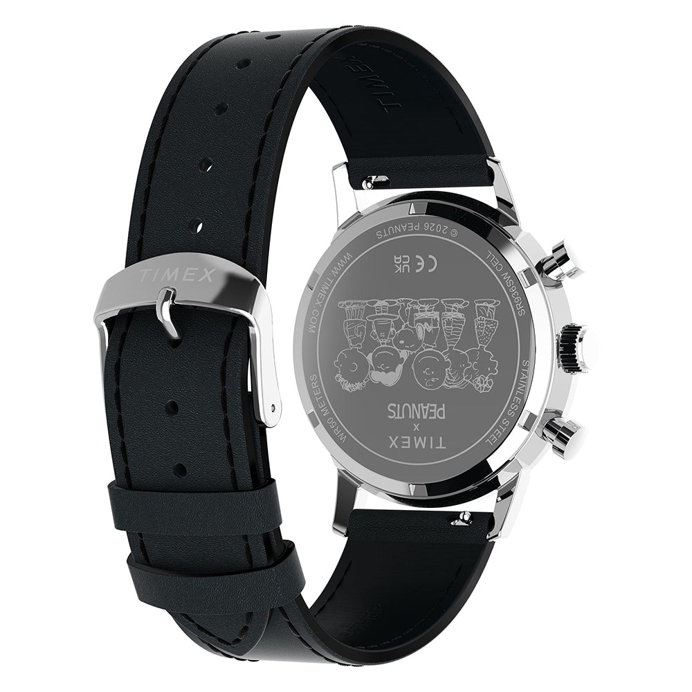 Marlin Quartz x Peanuts Chronograph 40mm Leather Band