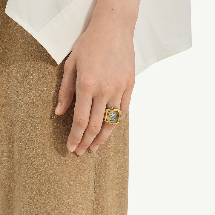 Timex x MM6 20mm Digital Ring Watch