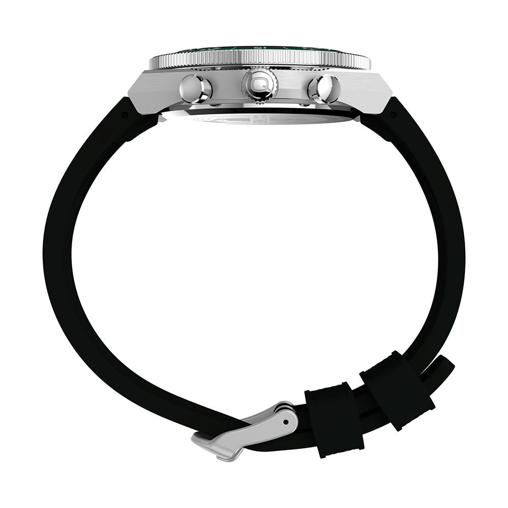 Q Timex Continental Chronograph 40mm Silicone Band