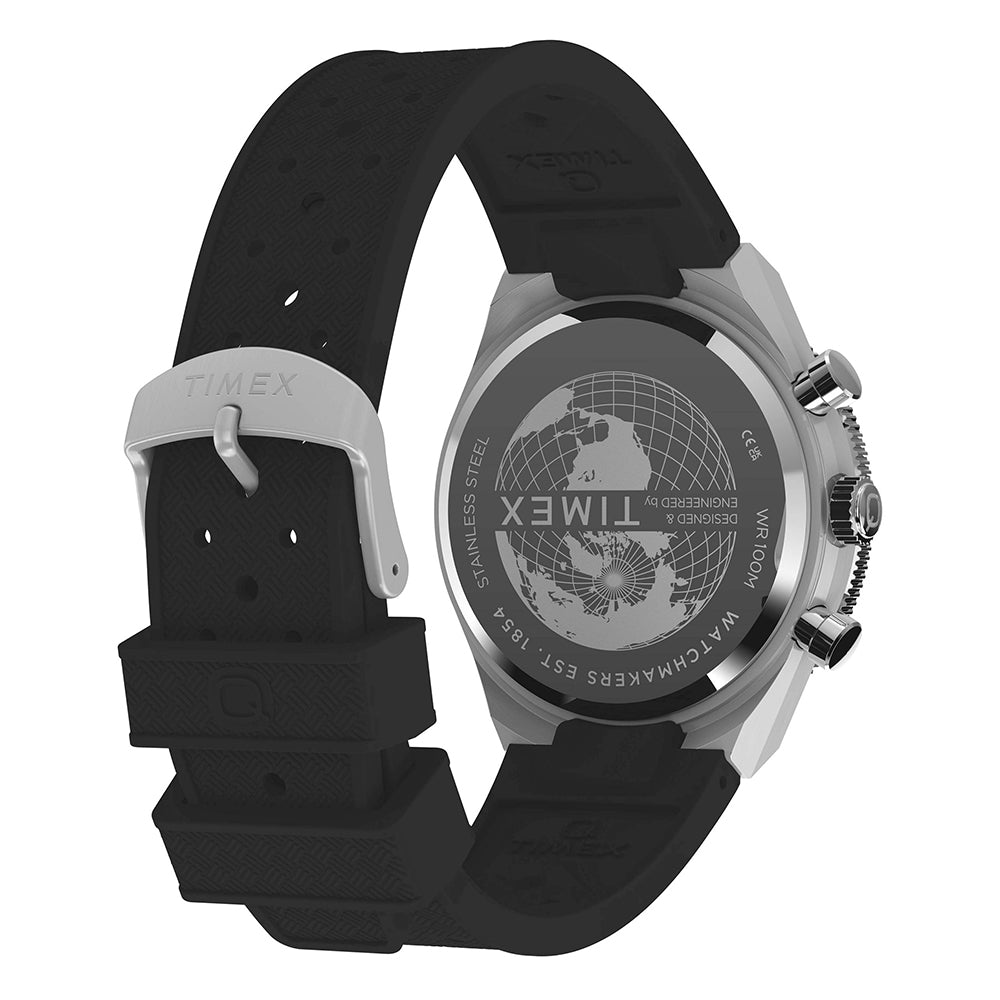Q Timex Continental Chronograph 40mm Silicone Band