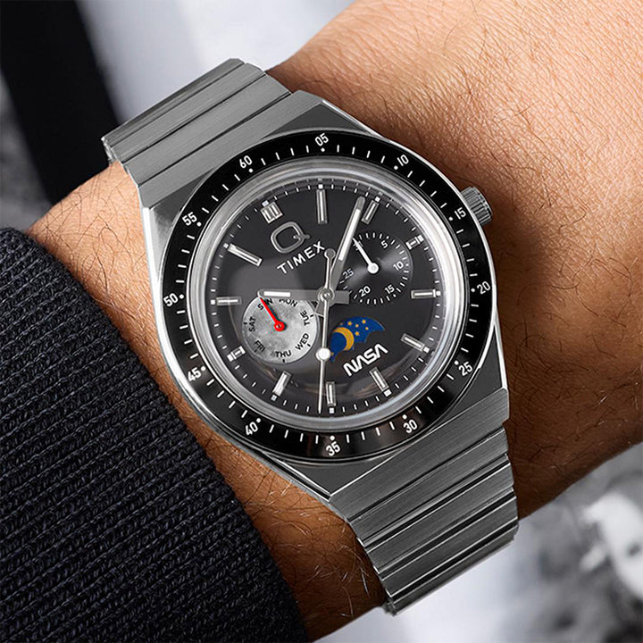 Q Timex x Nasa Multifunction 40mm Stainless Steel Band