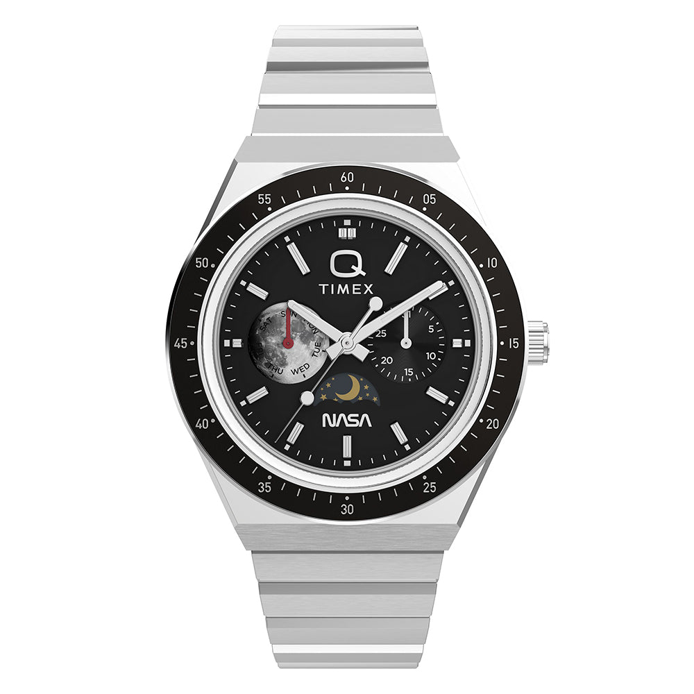 Q Timex x Nasa Multifunction 40mm Stainless Steel Band