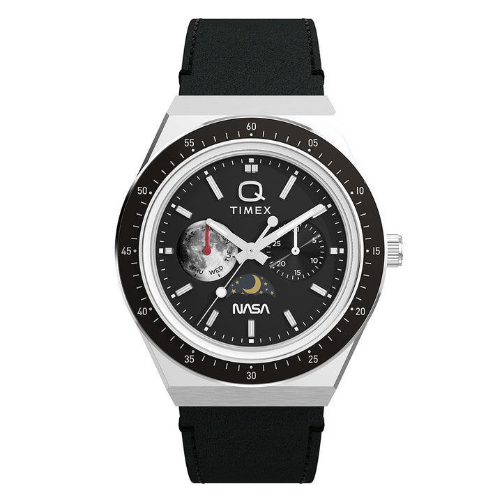 Q Timex x Nasa Multifunction 40mm Leather Band