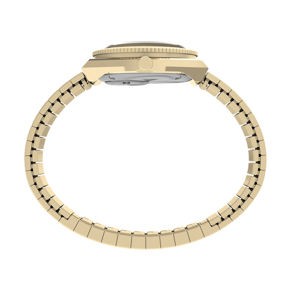 Q Timex Mini 3-Hand 30mm Stainless Steel Band