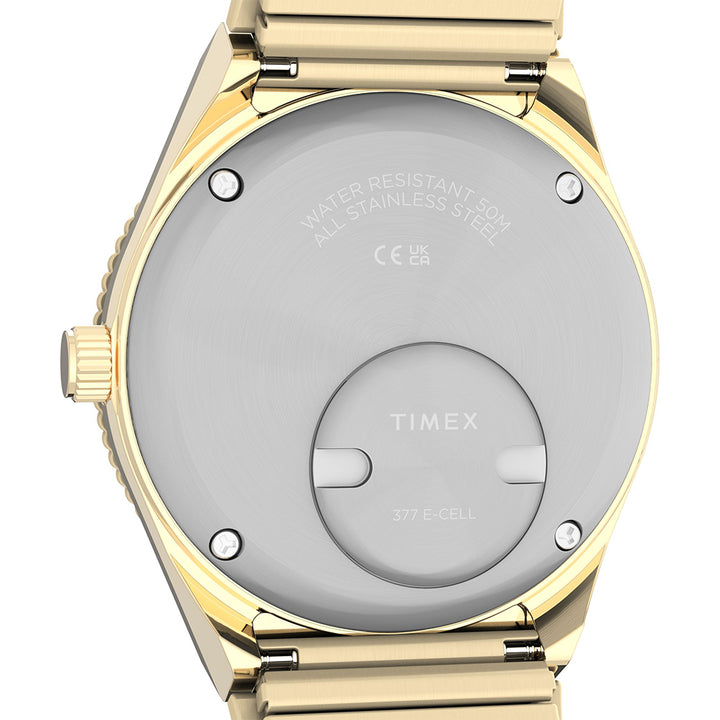 Q Timex Mini 3-Hand 30mm Stainless Steel Band