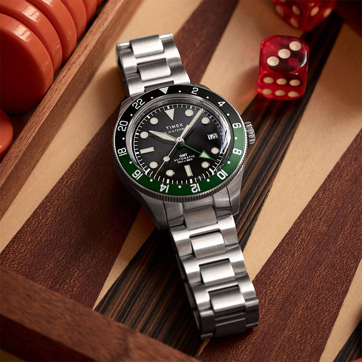 Waterbury Heritage Automatic Gmt 42mm Stainless Steel Band