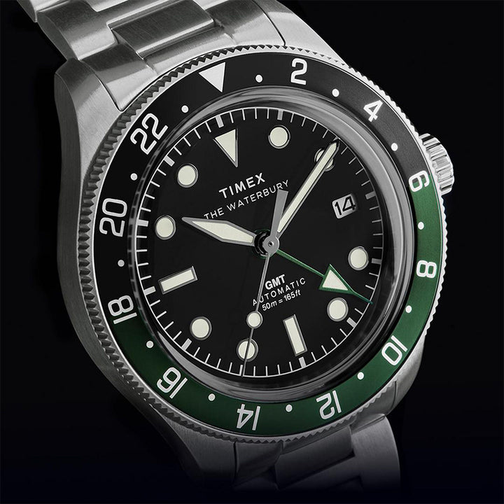 Waterbury Heritage Automatic Gmt 42mm Stainless Steel Band