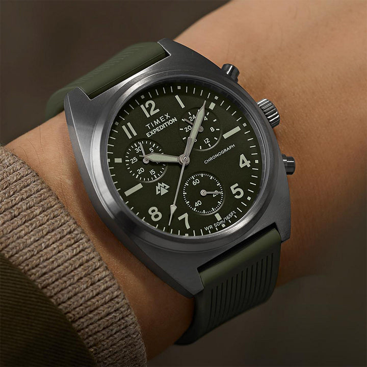 Expedition Capstone Chronograph 41mm Silicone Band