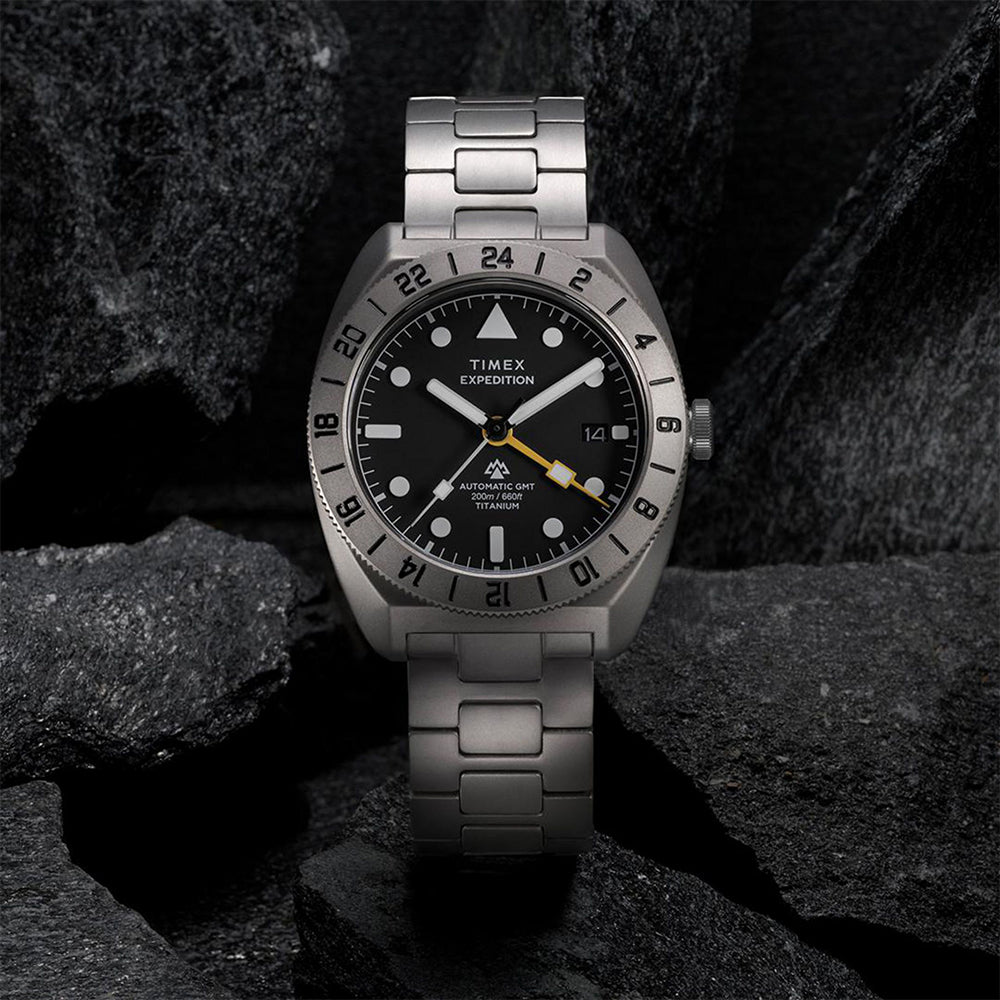 Expedition Pioneer Titanium Automatic Gmt 41mm Titanium Band