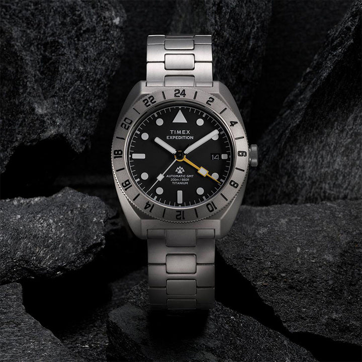 Expedition Pioneer Titanium Automatic Gmt 41mm Titanium Band