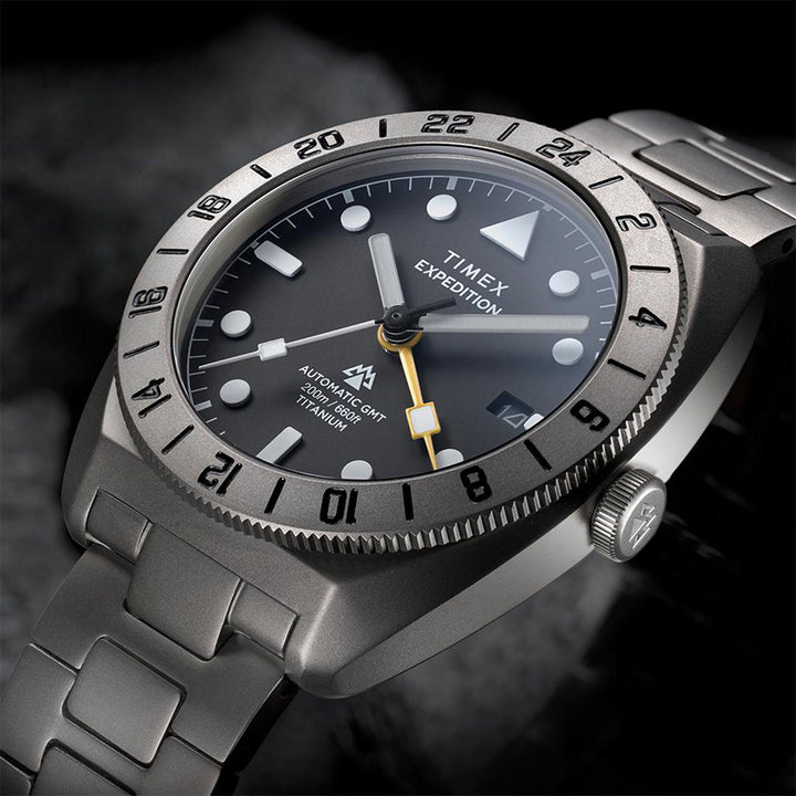Expedition Pioneer Titanium Automatic Gmt 41mm Titanium Band