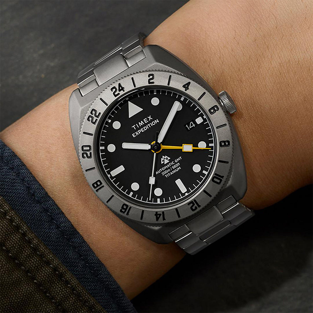 Expedition Pioneer Titanium Automatic Gmt 41mm Titanium Band