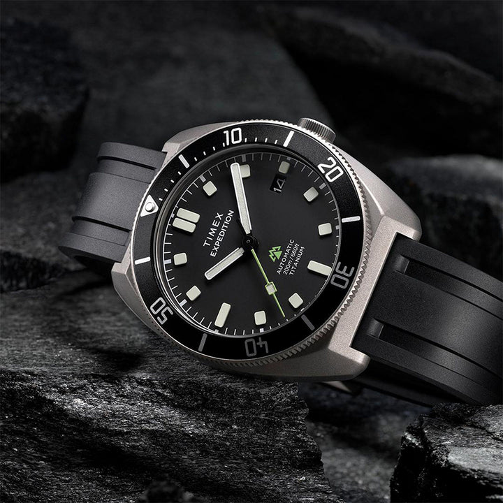 Expedition Pioneer Titanium Automatic 41mm Silicone Band