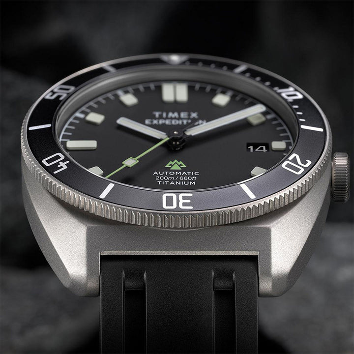 Expedition Pioneer Titanium Automatic 41mm Silicone Band