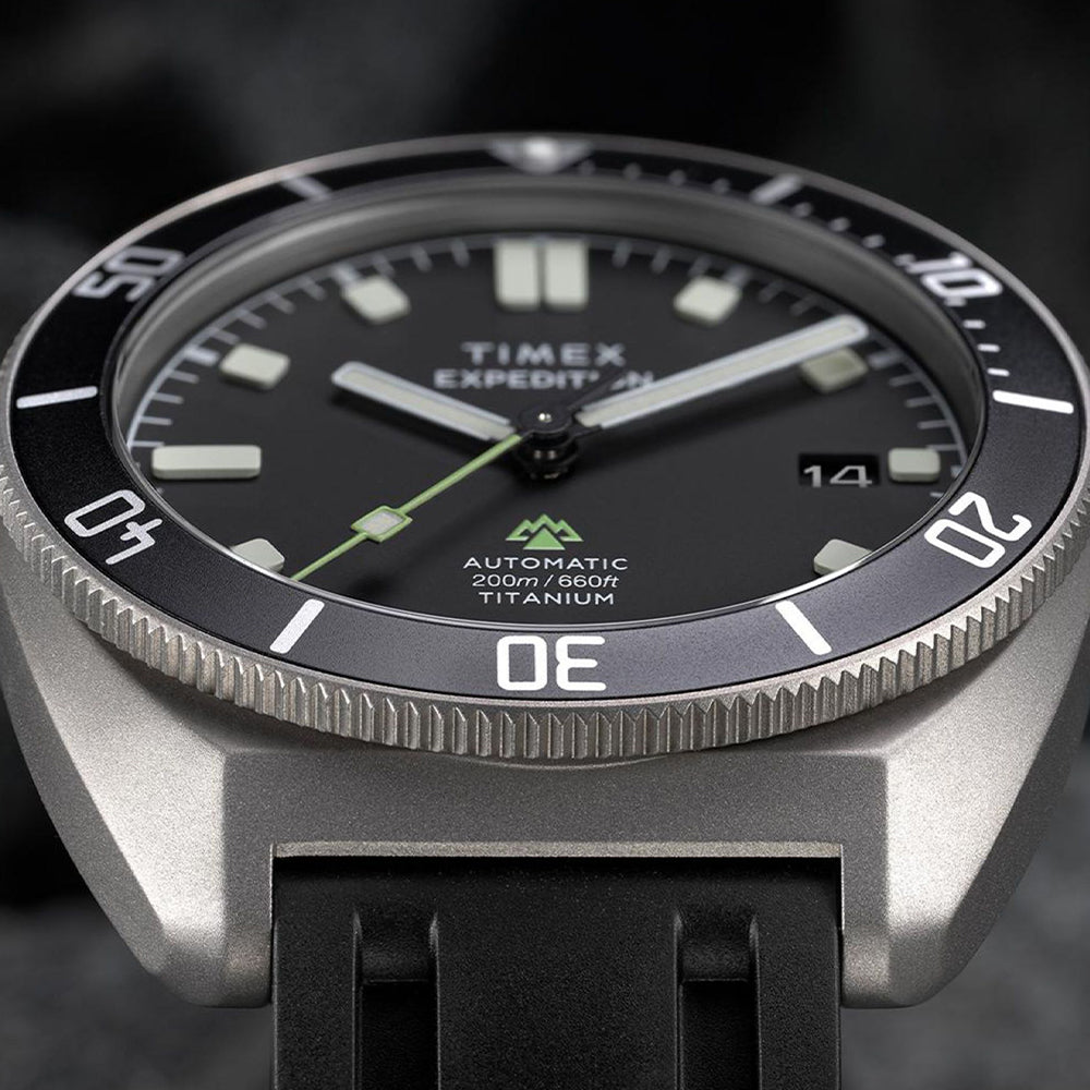Expedition Pioneer Titanium Automatic 41mm Silicone Band