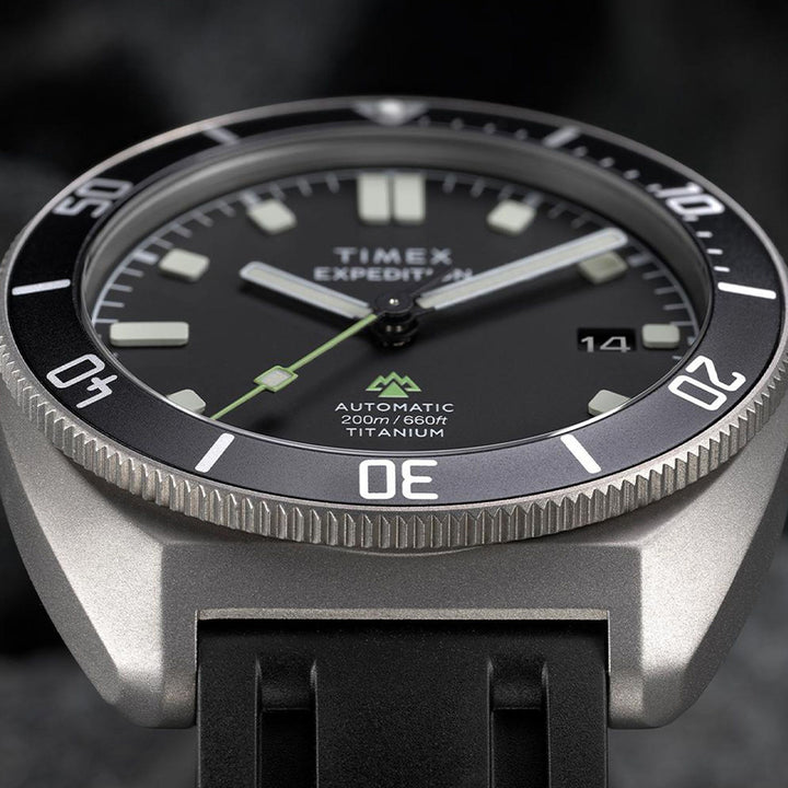 Expedition Pioneer Titanium Automatic 41mm Silicone Band