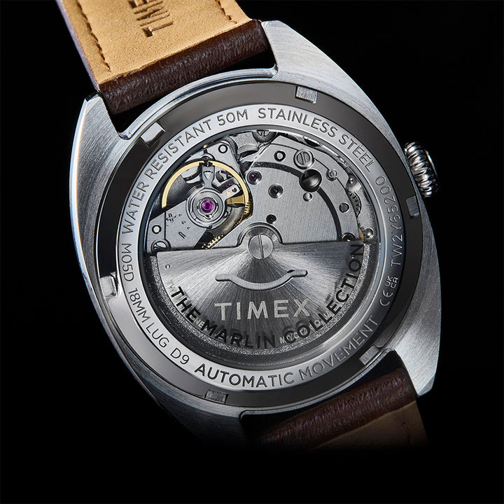 Marlin® Draper Automatic 37mm Leather Band