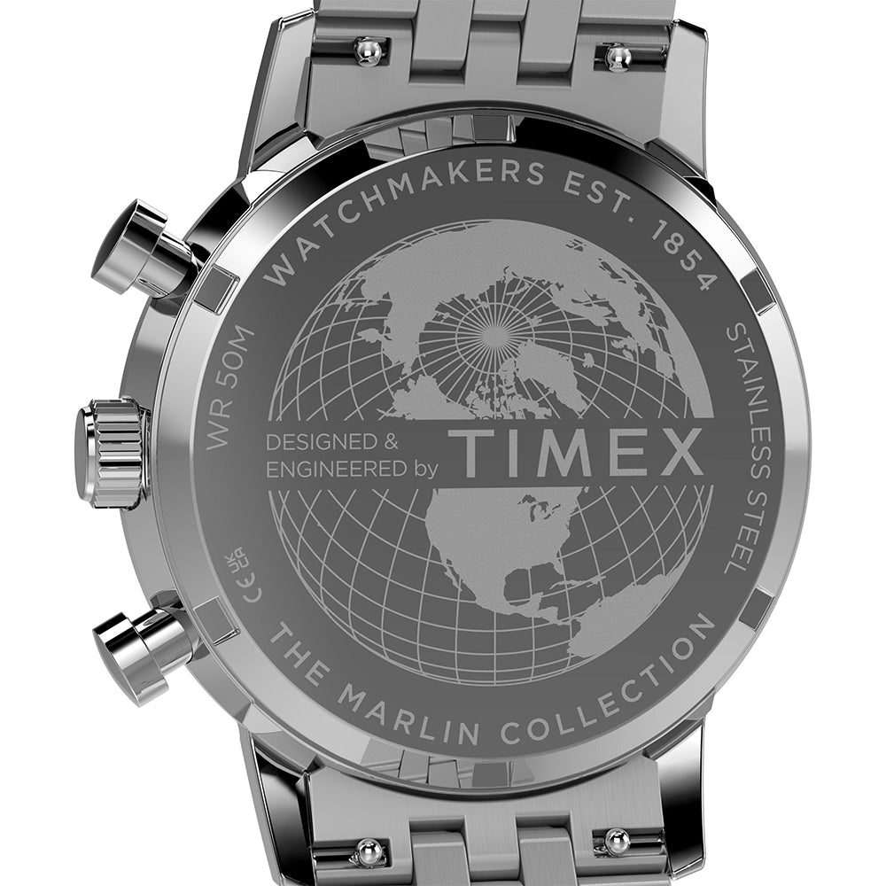 Marlin Quartz Chronograph 40mm Stainless Steel Band