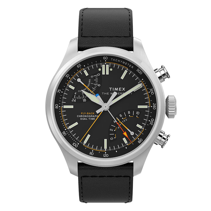 Waterbury Ace Fly-Back Chronograph 43mm Leather Band