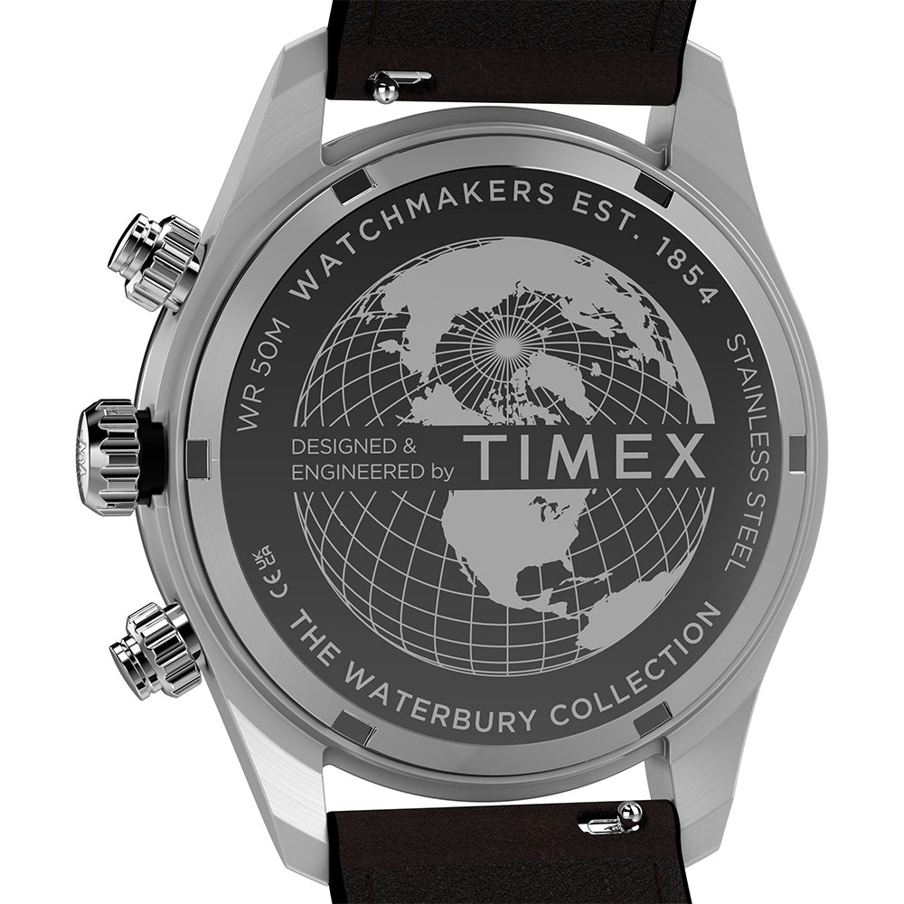 Waterbury Heritage Chronograph 39mm Leather Band