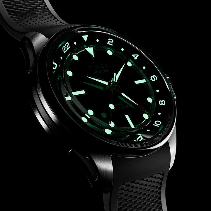 Timex Atelier GMT24 M1A GMT 40mm Rubber Band