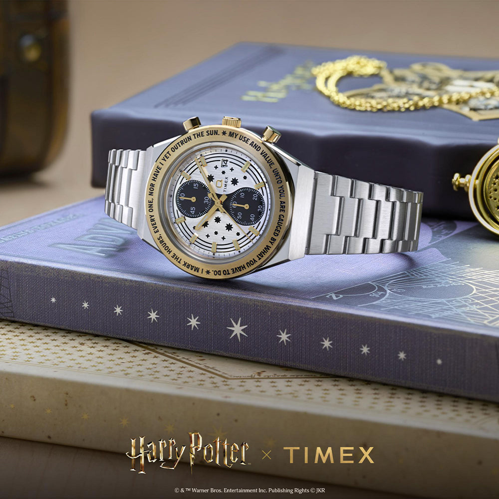 Q Timex x Harry Potter Chronograph 40mm Stainless Steel Band