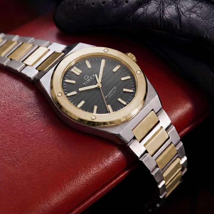 Q Timex Marbella 3-Hand 41mm Stainless Steel Band