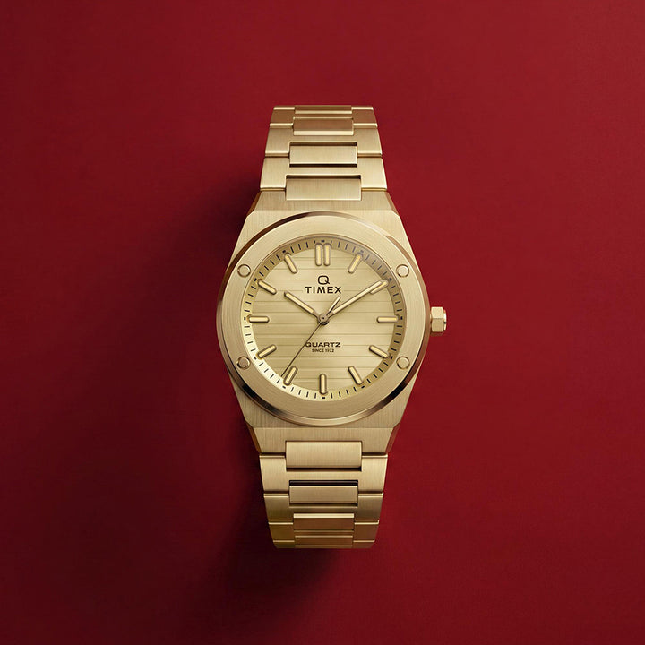 Q Timex Marbella 3-Hand 34mm Stainless Steel Band