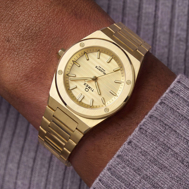 Q Timex Marbella 3-Hand 34mm Stainless Steel Band