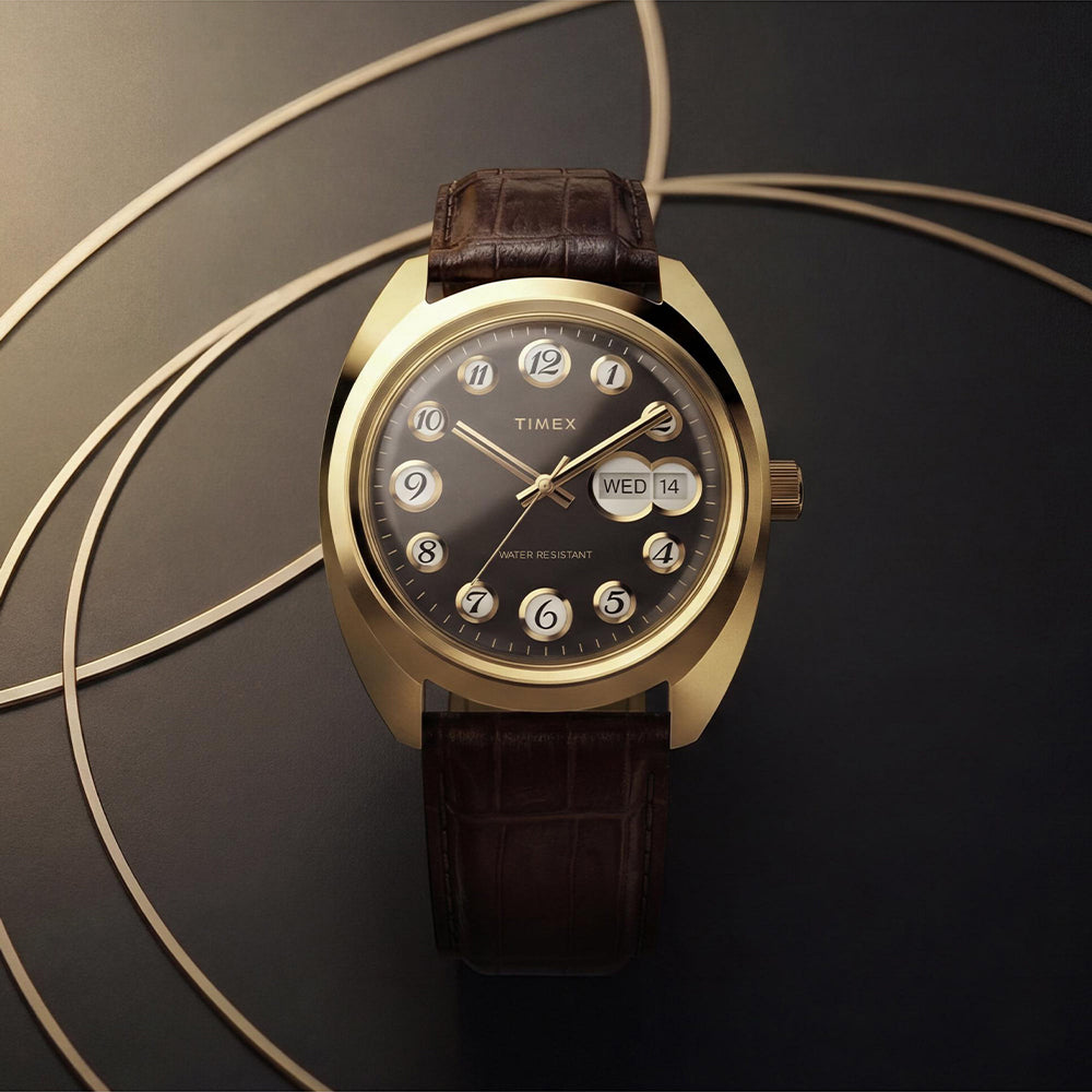 1976 Rotary Phone Reissue Day-Date 37mm Leather Band
