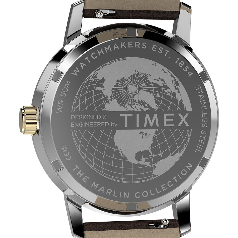 Marlin Quartz Gmt Date 40mm Leather Band
