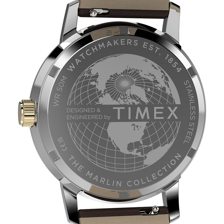 Marlin Quartz Gmt Date 40mm Leather Band