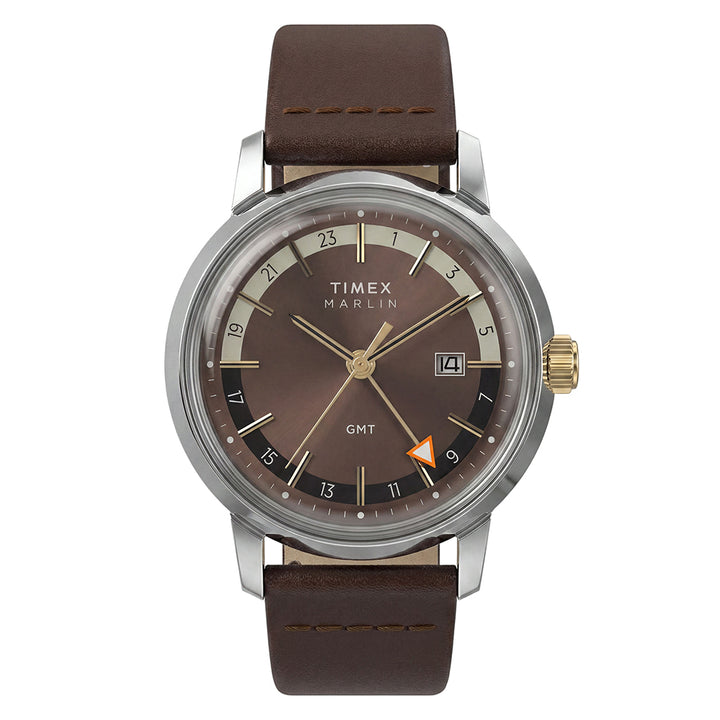 Marlin Quartz Gmt Date 40mm Leather Band