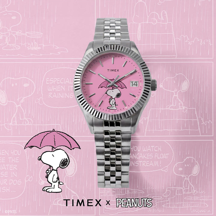 Timex Legacy x Peanuts Date 34mm Stainless Steel Band