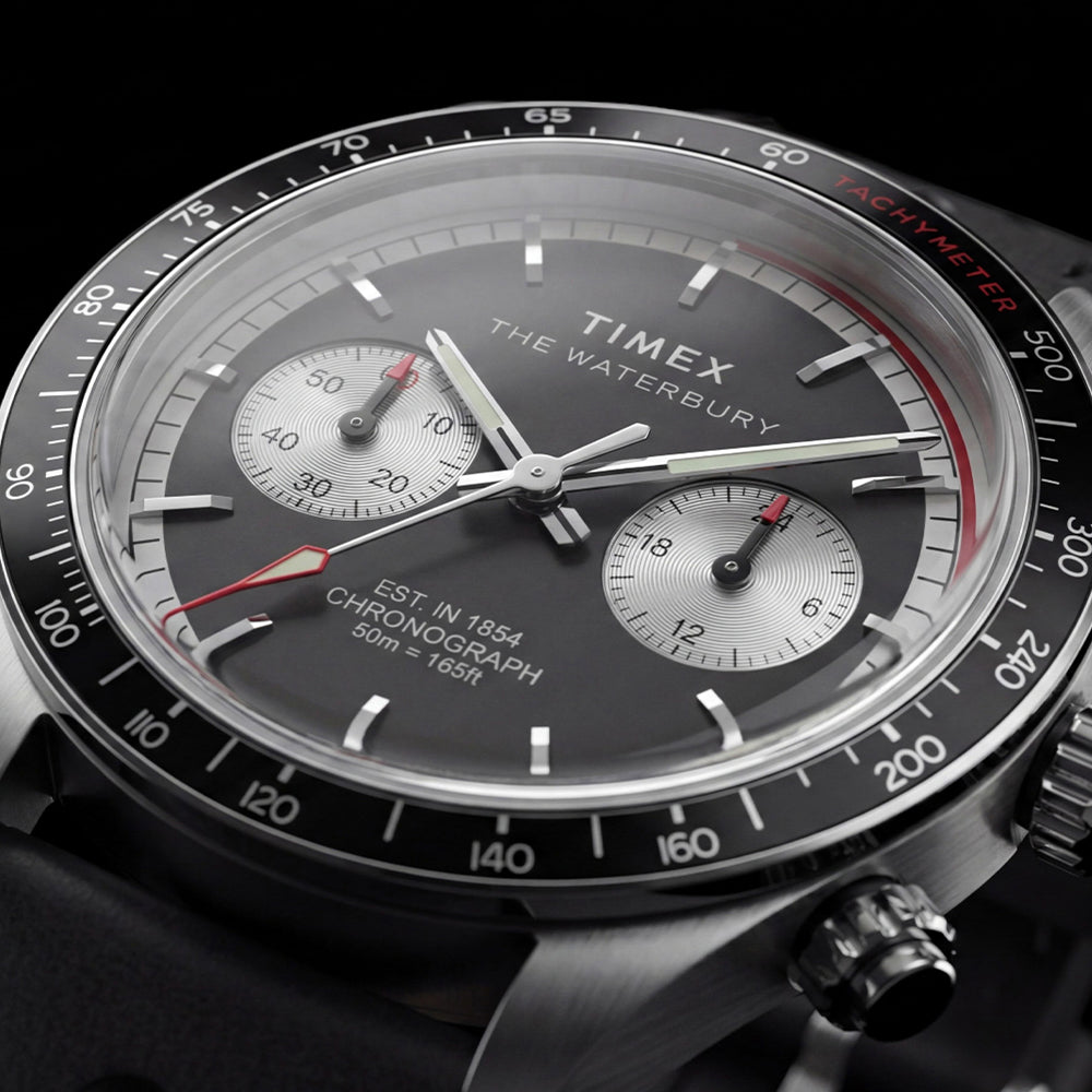 Waterbury Heritage Chronograph 39mm Leather Band